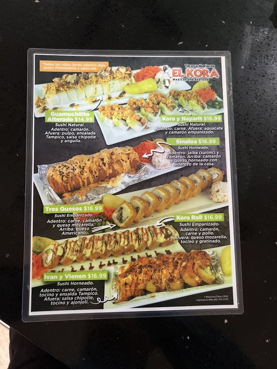 Mariscos El Kora Menu - Image 5